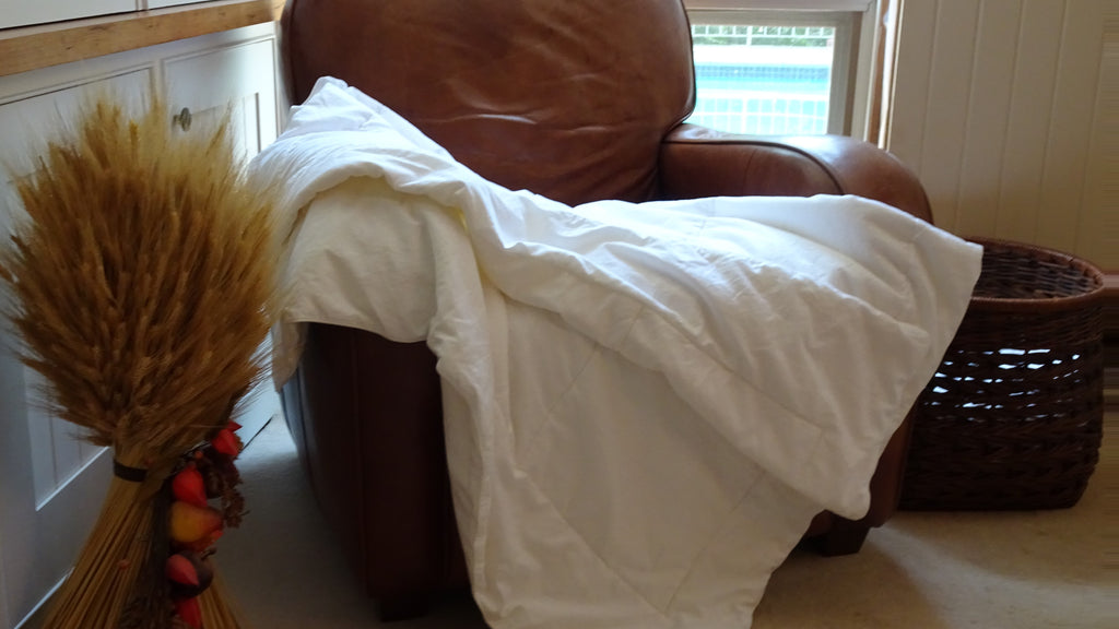 Serica Home Silk-filled couch sized duvet