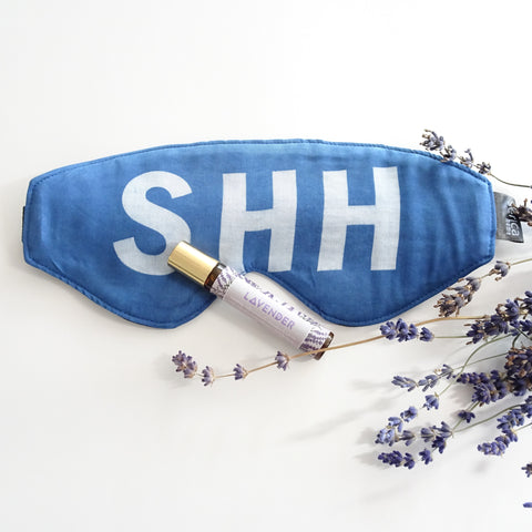 Indigo Sleep Mask and Lavender Gift Set